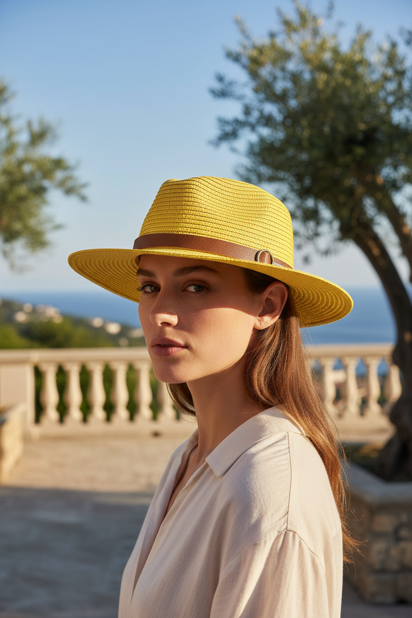 Jackson Beach Woven Denim Sun Hat