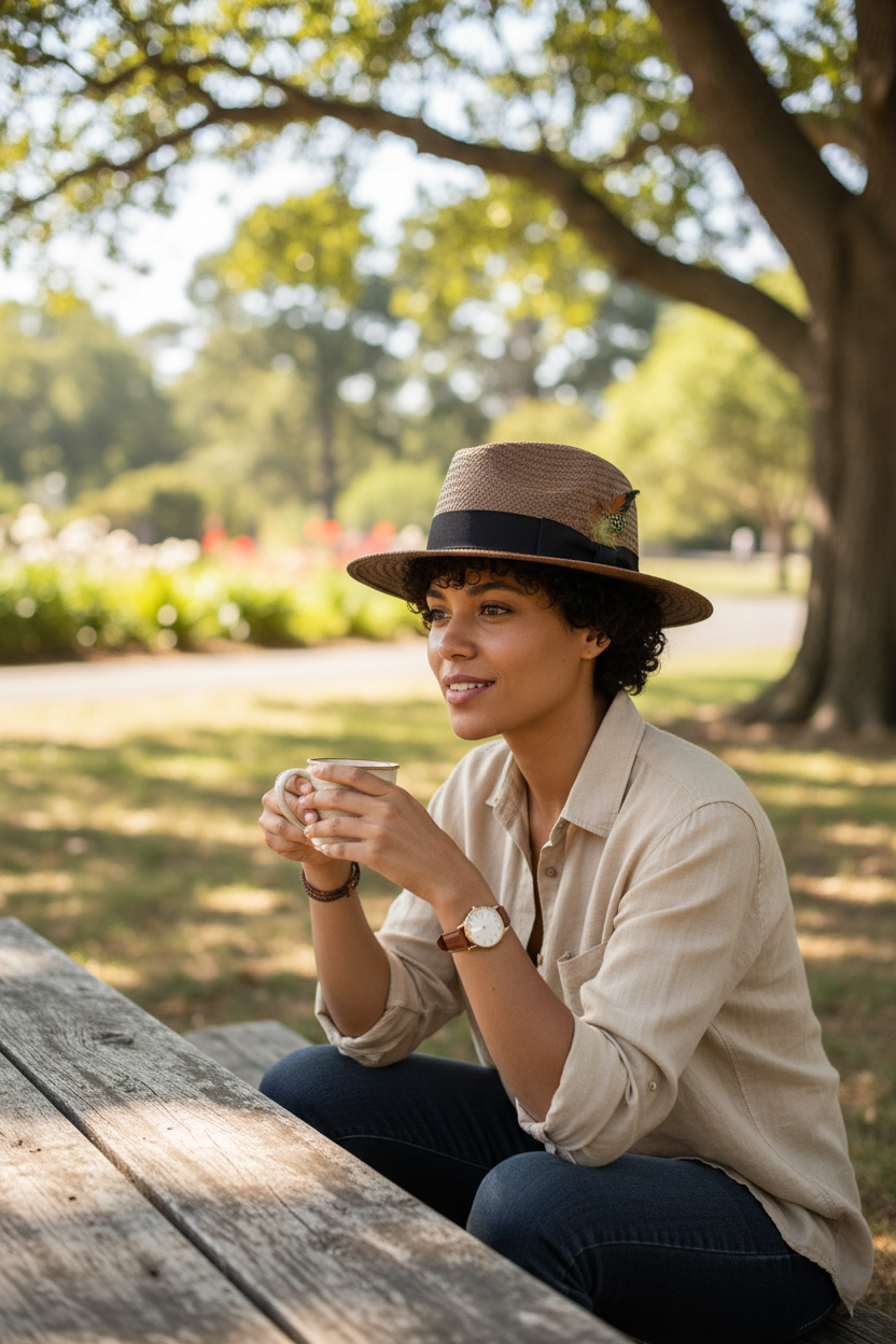 Carlsbad Handwoven Bamboo Fedora Hat