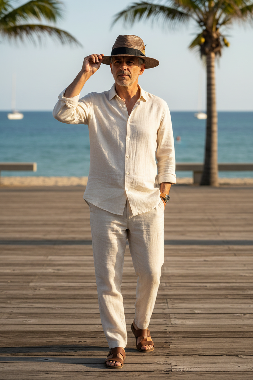 Carlsbad Handwoven Bamboo Fedora Hat