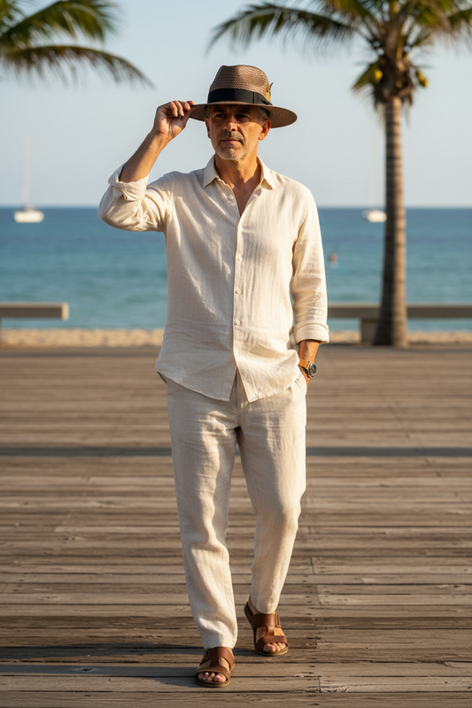 Carlsbad Handwoven Bamboo Fedora Hat
