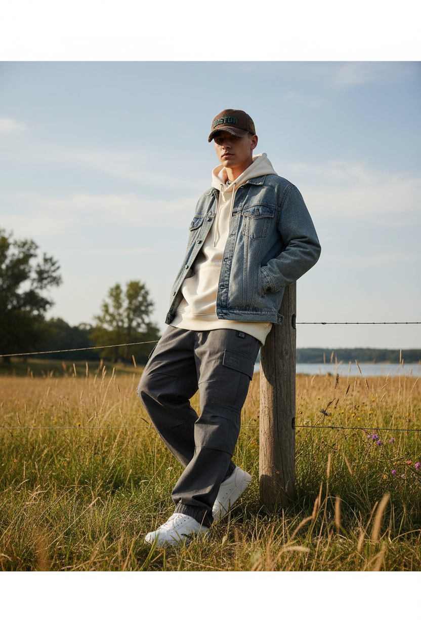 Boston Cotton Baseball Cap | Adjustable Sun Hat