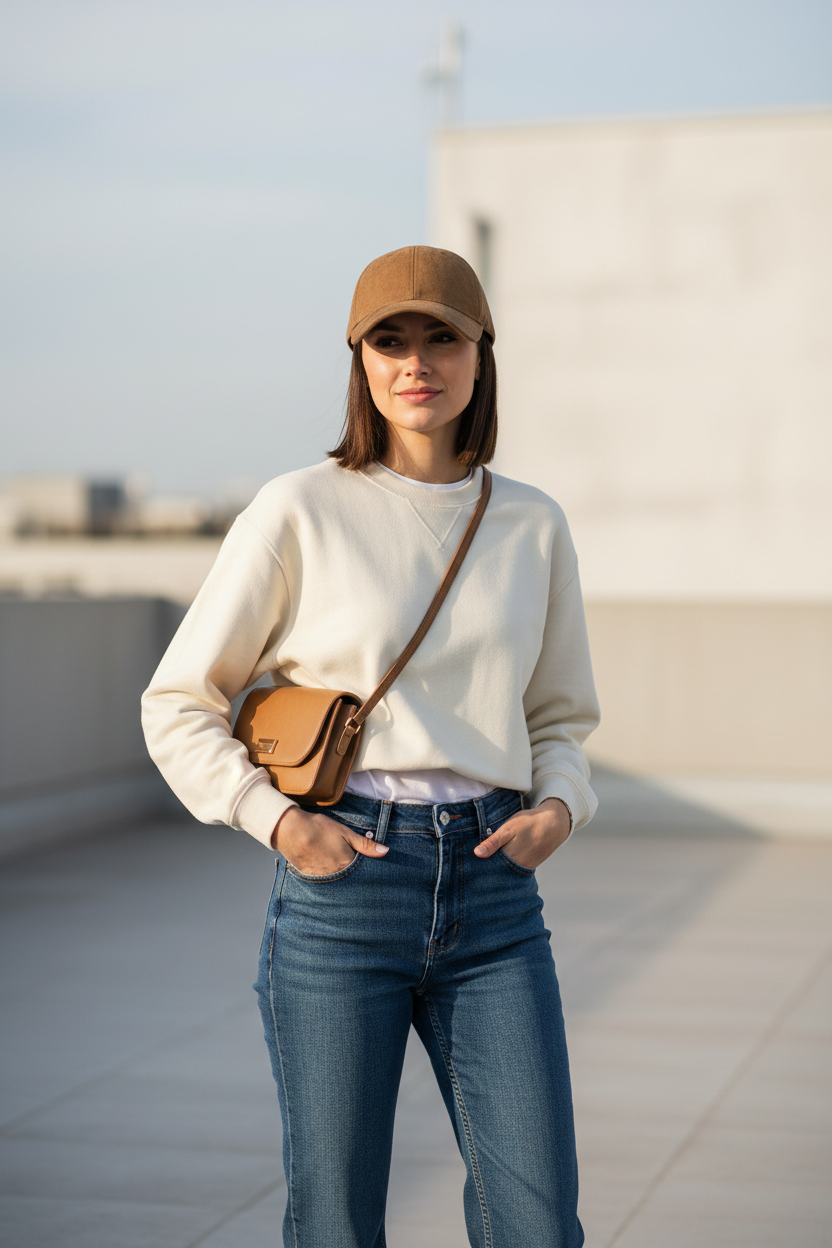 Manning Suede Leather Baseball Cap – Adjustable Unisex
