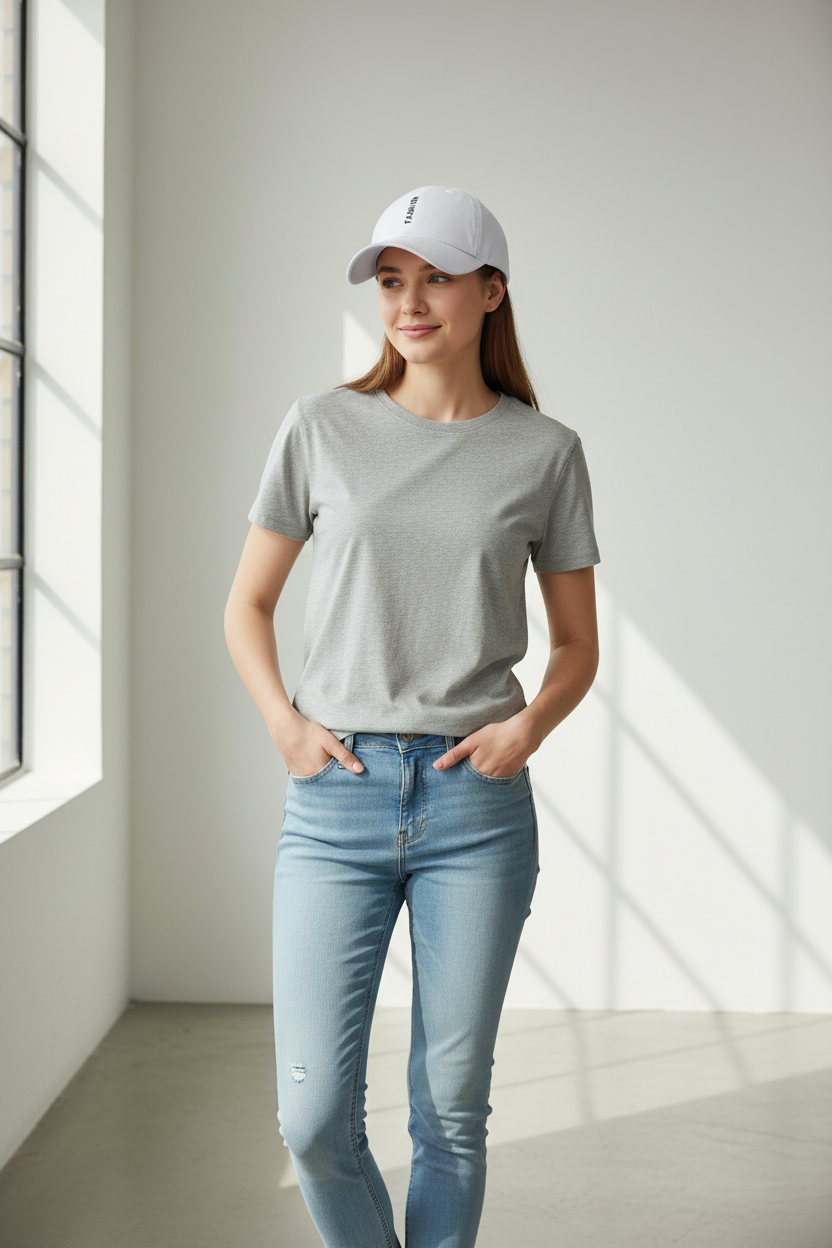 Everett Embroidered Cotton Cap | Adjustable Fashion Hat