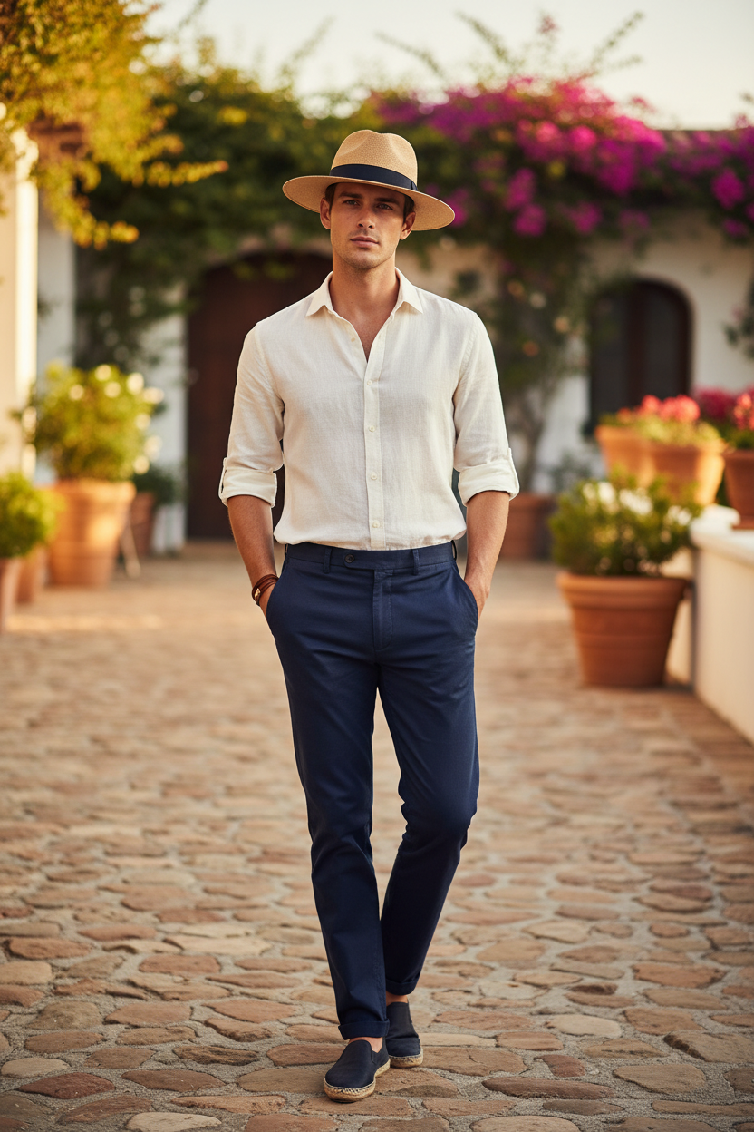 Tatum Panama Straw Fedora Hat – Grosgrain Ribbon Band, Wide Brim, Unisex, 6 Colors