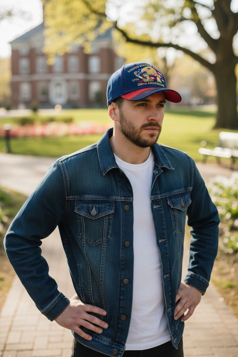 USA 250 Anniversary Cotton Baseball Cap