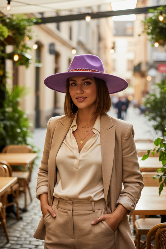 Terrance Wool Fedora Hat with Band