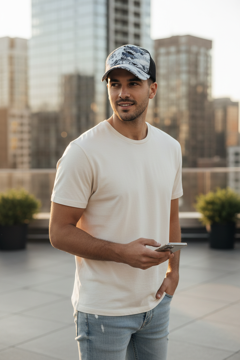 Oliver Camouflage Cotton Baseball Cap – Adjustable