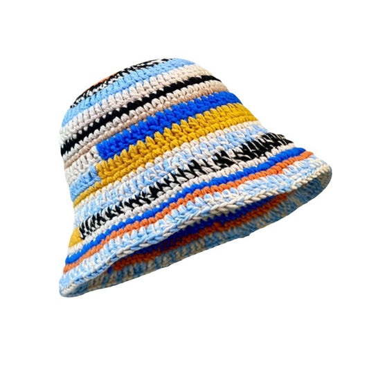 TheCapSpot -Color Handmade Striped Knitted Hat Children