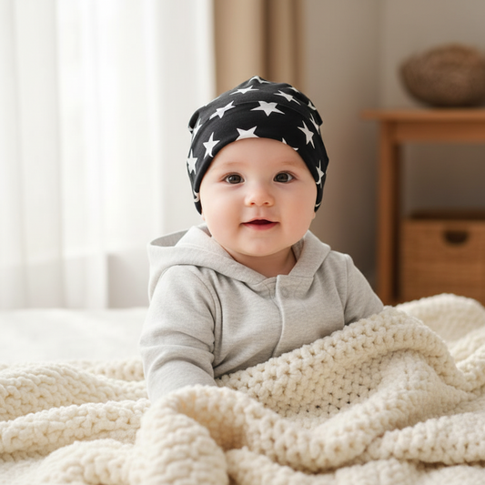 Star Cotton Pullover Baby Beanie