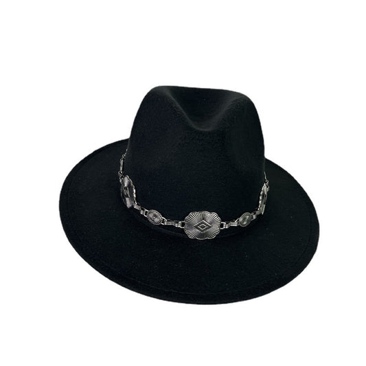 TheCapSpot - Chain Fedora Cap