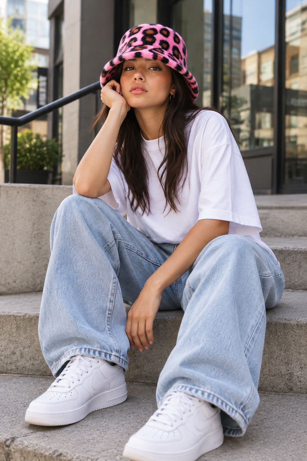 Thompson Faux Fur Adjustable Bucket Hat for Adults