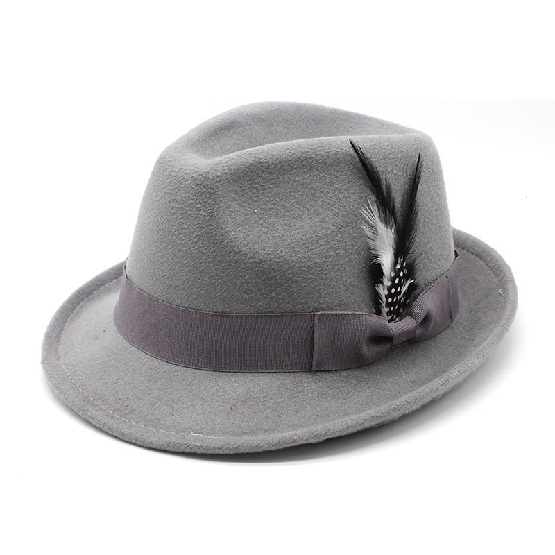 TheCapSpot - Billycock Feather Fur Felt Hat