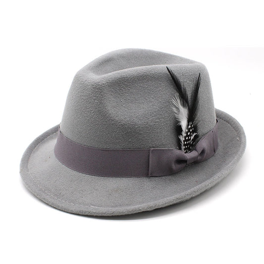 TheCapSpot - Billycock Feather Fur Felt Hat