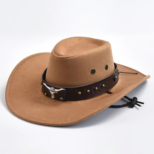 TheCapSpot - Artificial Suede Western Cowboy Hat