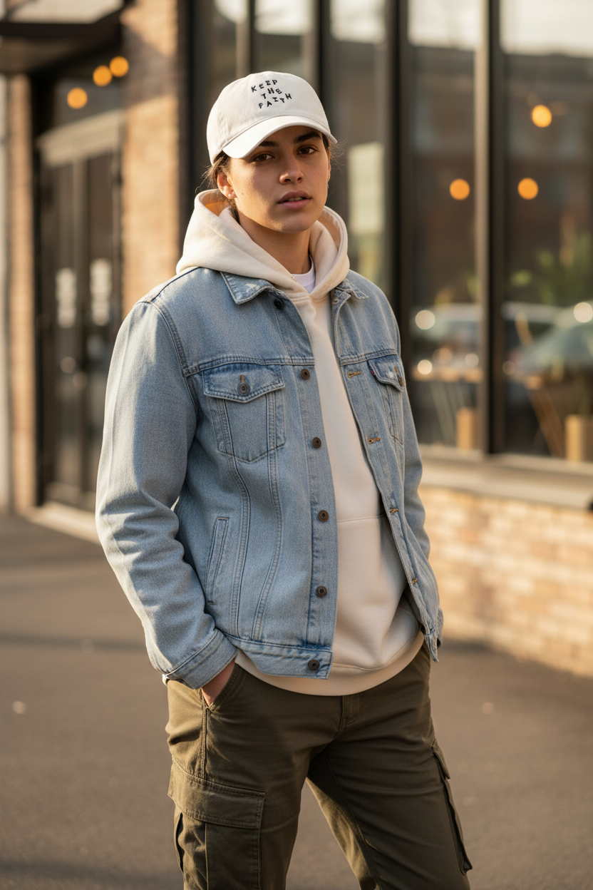 Faith Cotton Baseball Cap – Adjustable UV Protection