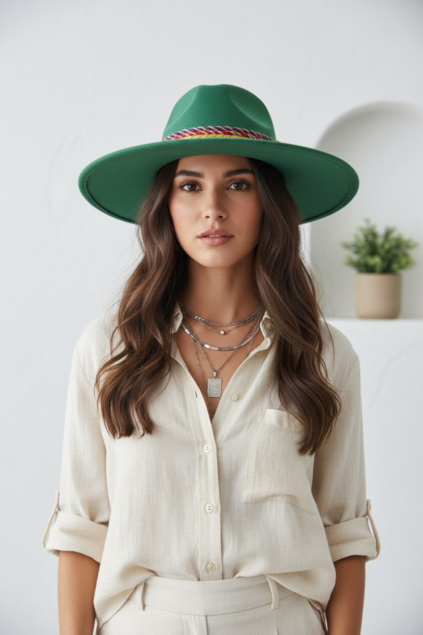 Terrance Wool Fedora Hat with Band