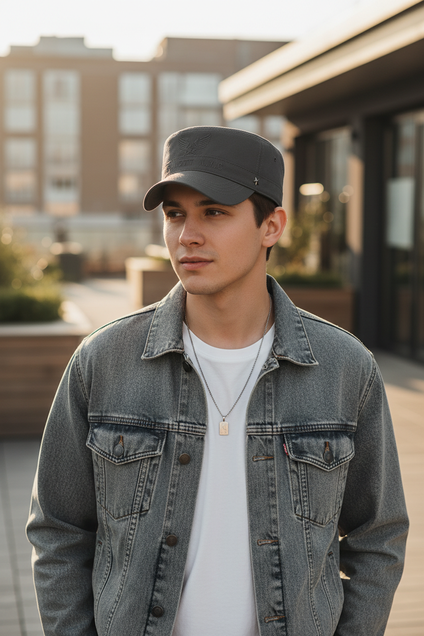 Connor Cotton Military Cap – Adjustable UV Protection