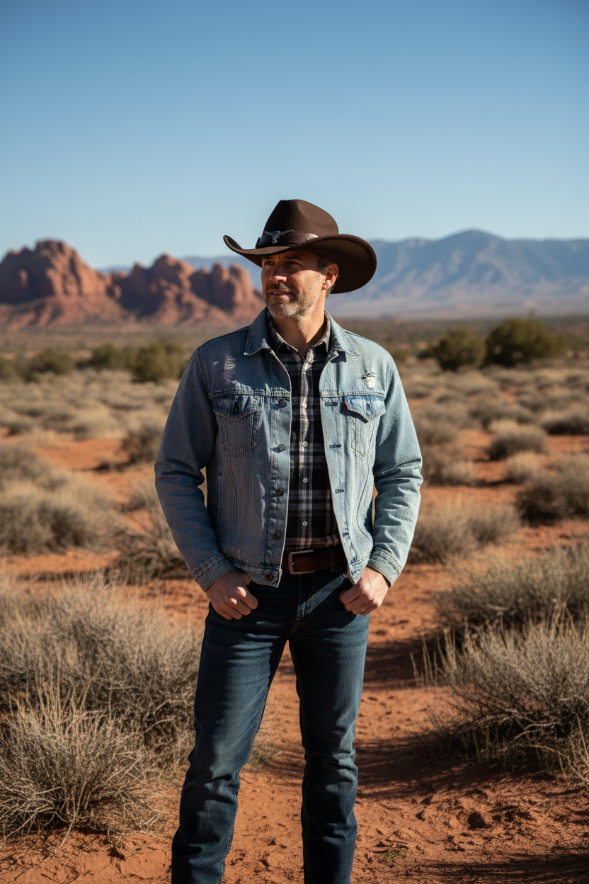 Edward's Cotton Wool Cowboy Hat – Medium 56–58 cm