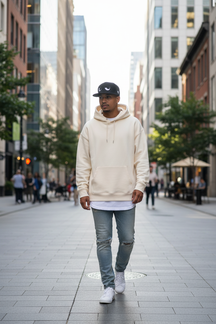 Look at Me Now Letter Cotton Cap | Flat-Brim Adjustable Hat