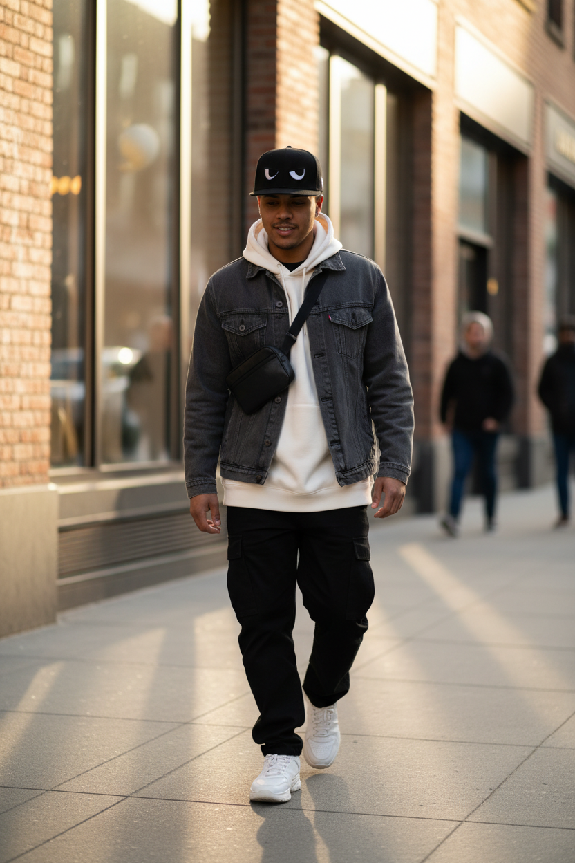 Look at Me Now Letter Cotton Cap | Flat-Brim Adjustable Hat