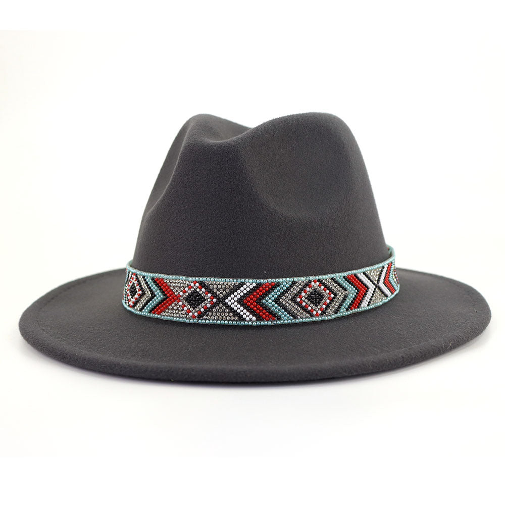 TheCapSpot - Blue Bead Jazz Hat