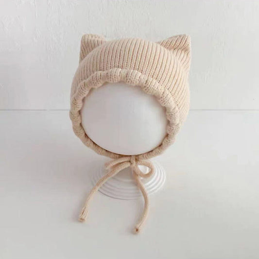 Langley Earflap Acrylic Baby Hat, Free Size (0–12 Months)
