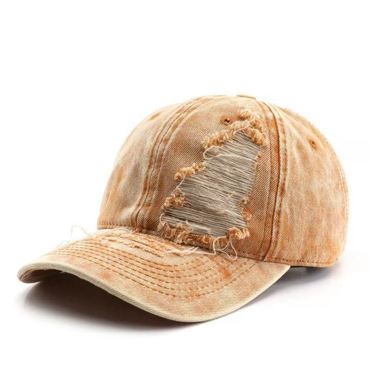 TheCapSpot - Demin Ripped Baseball Cap