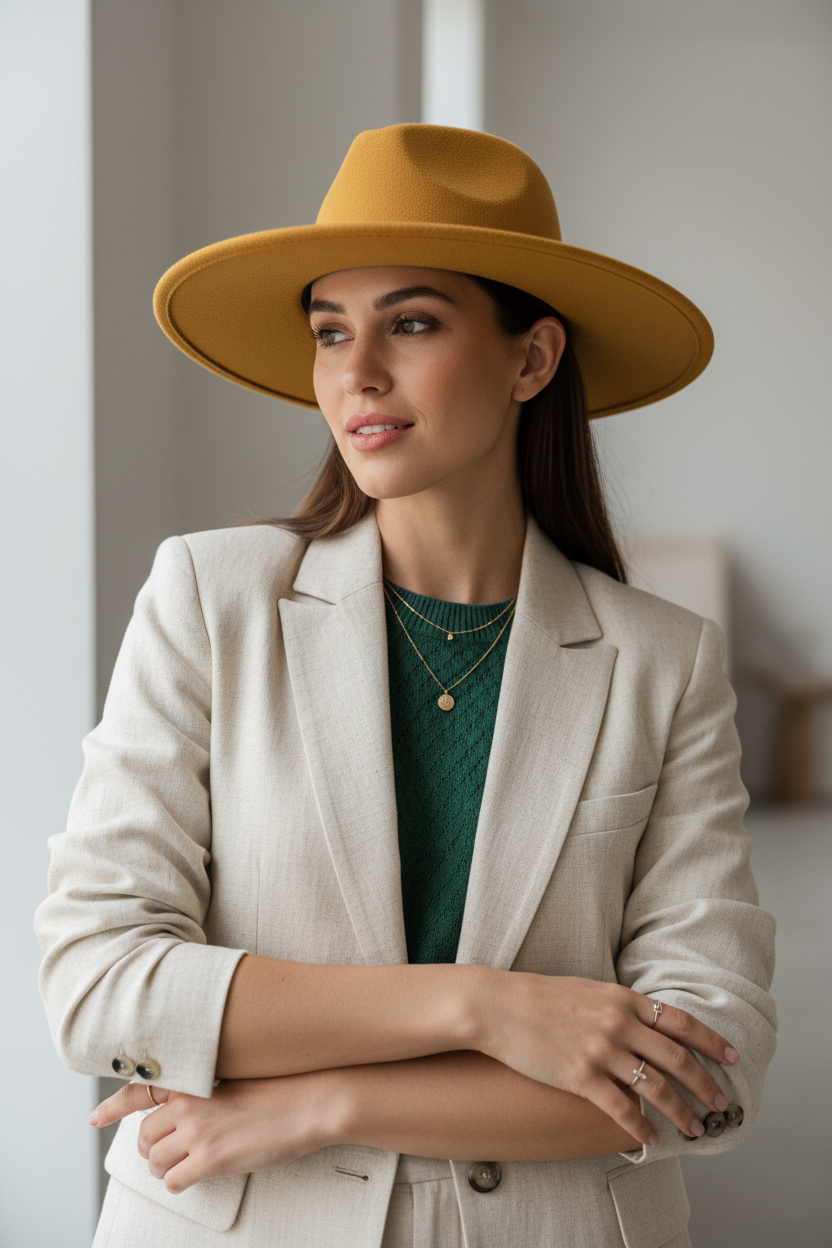 Bryant Unisex Wool Fedora Hat, Medium 56–58 cm