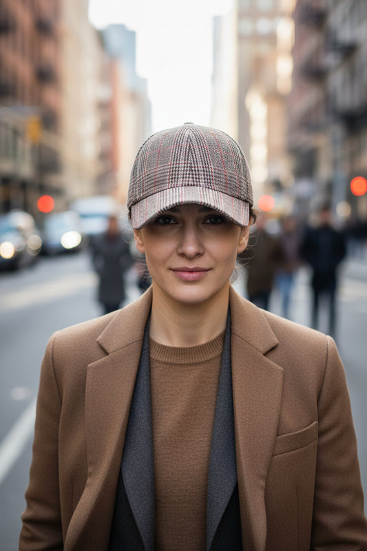 TheCapSpot - Plaid Knitted Cap