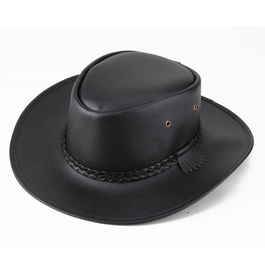 TheCapSpot - Leather Cowboy Hat