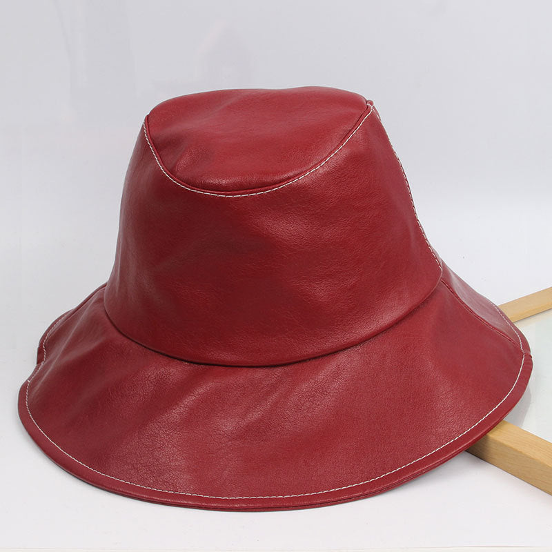 TheCapSpot - Big Brim Fisherman Hat Soft Leather Cowboy Hat