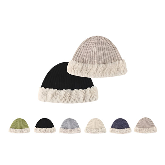 TheCapSpot - Versatile Warm High Elastic Knitted Hat Women