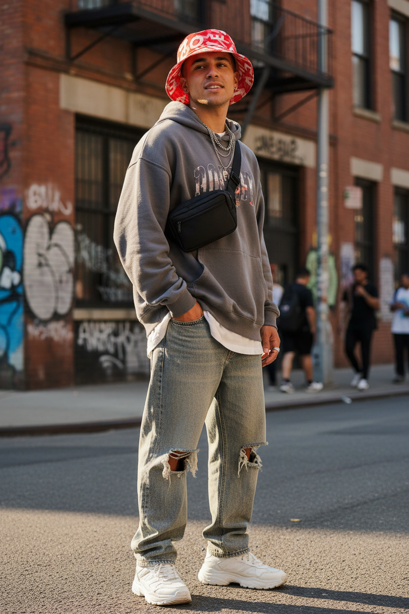 Love Bucket Hat – Retro Polyester Sun Hat