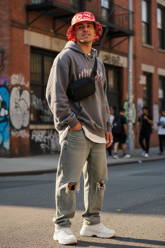 Love Bucket Hat – Retro Polyester Sun Hat
