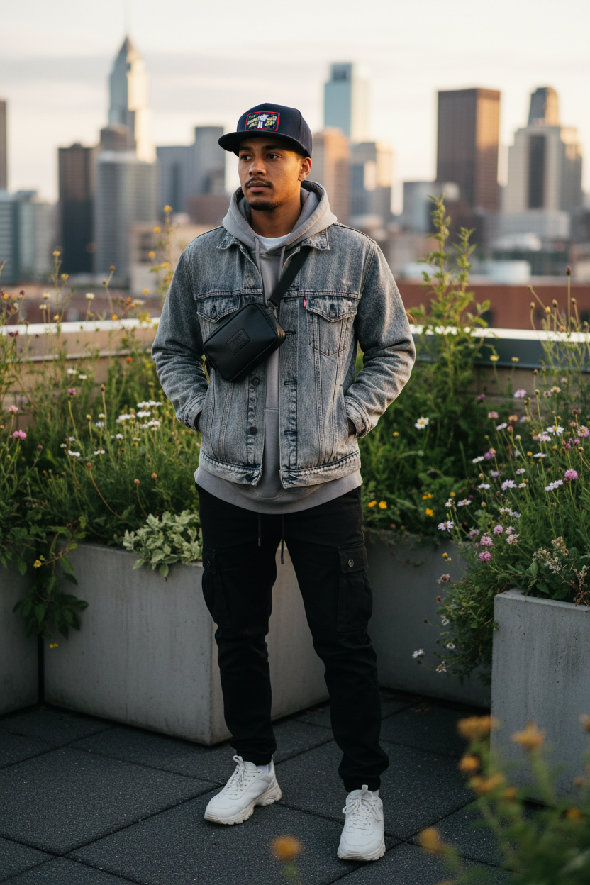 Space Cotton-Linen Baseball Cap | Navy Adjustable Hat