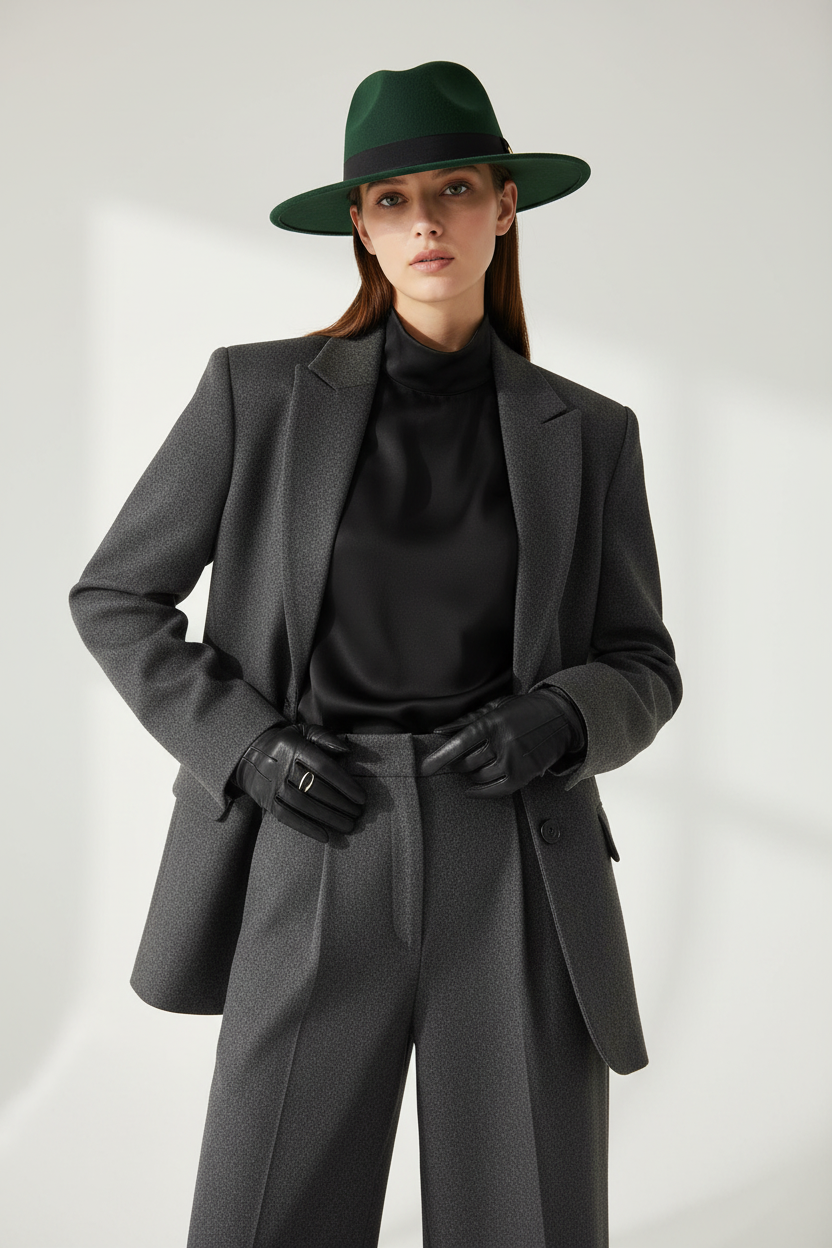Osbourne Wool Felt Fedora Hat with Band