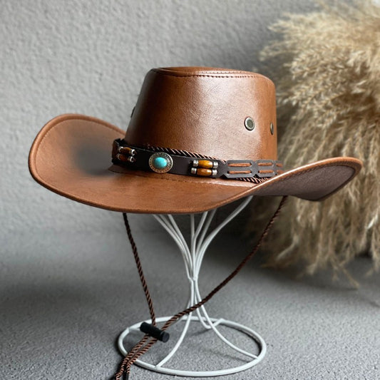 TheCapSpot - Jazz Faux Leather Hat