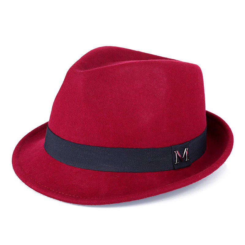 Middle-aged And Elderly Men's Pure Wool Green Hat