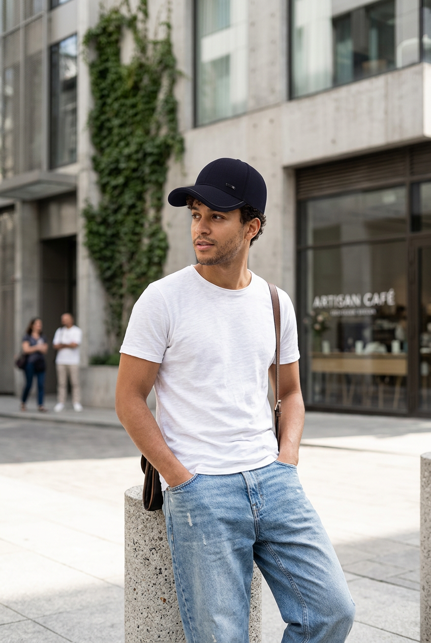 Bert Watson Men's Cotton-Linen Cap | Adjustable Sun Hat