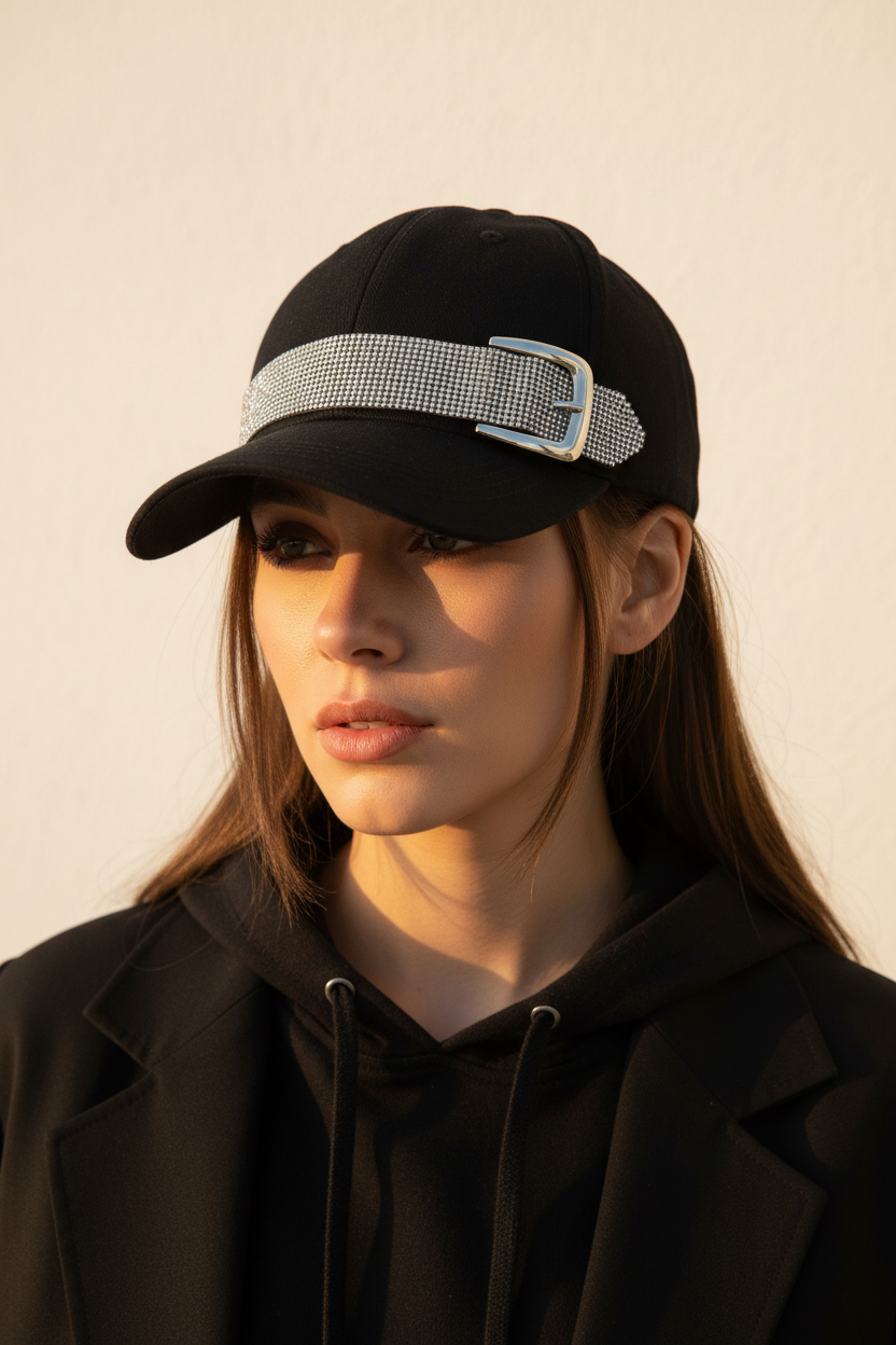 TheCapSpot - Rhinestone Belt Hat