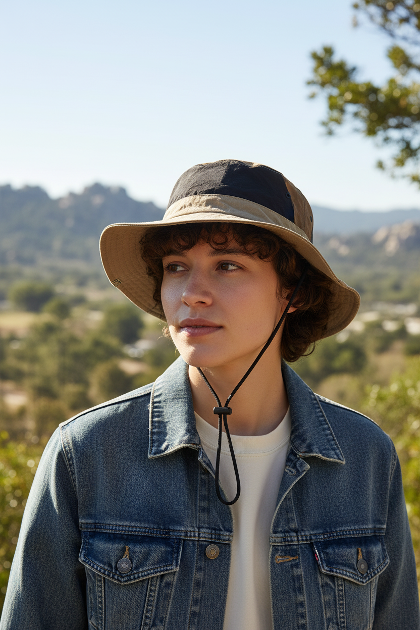 Barnes Unisex Adjustable Bucket Hat with UV Protection