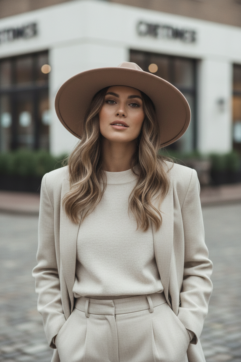 Portland Cashmere Fedora Hat, Unisex