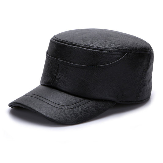 Fashion Autumn And Winter Men's Warm Army Flat-top Hat