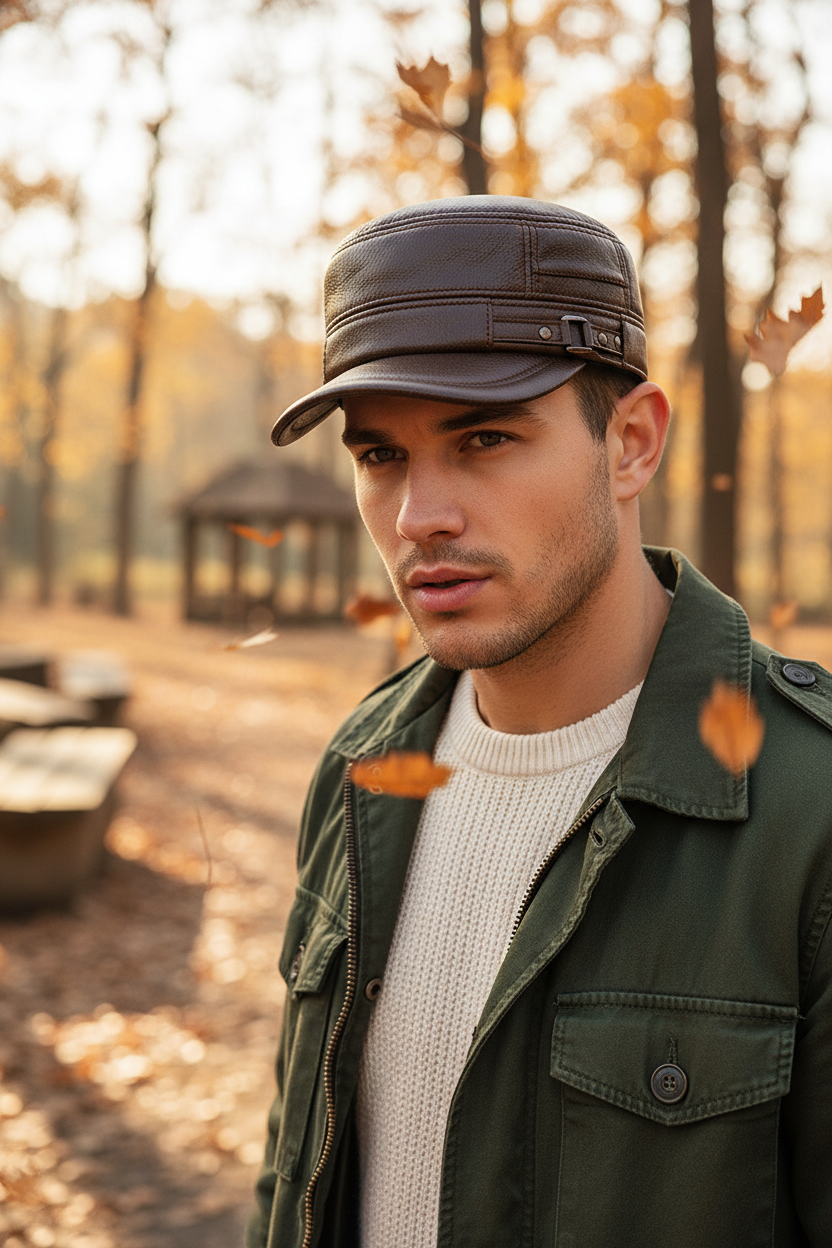 TheCapSpot - Vermont Leather Baseball Cap