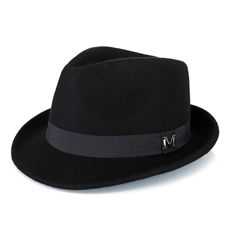 Middle-aged And Elderly Men's Pure Wool Green Hat