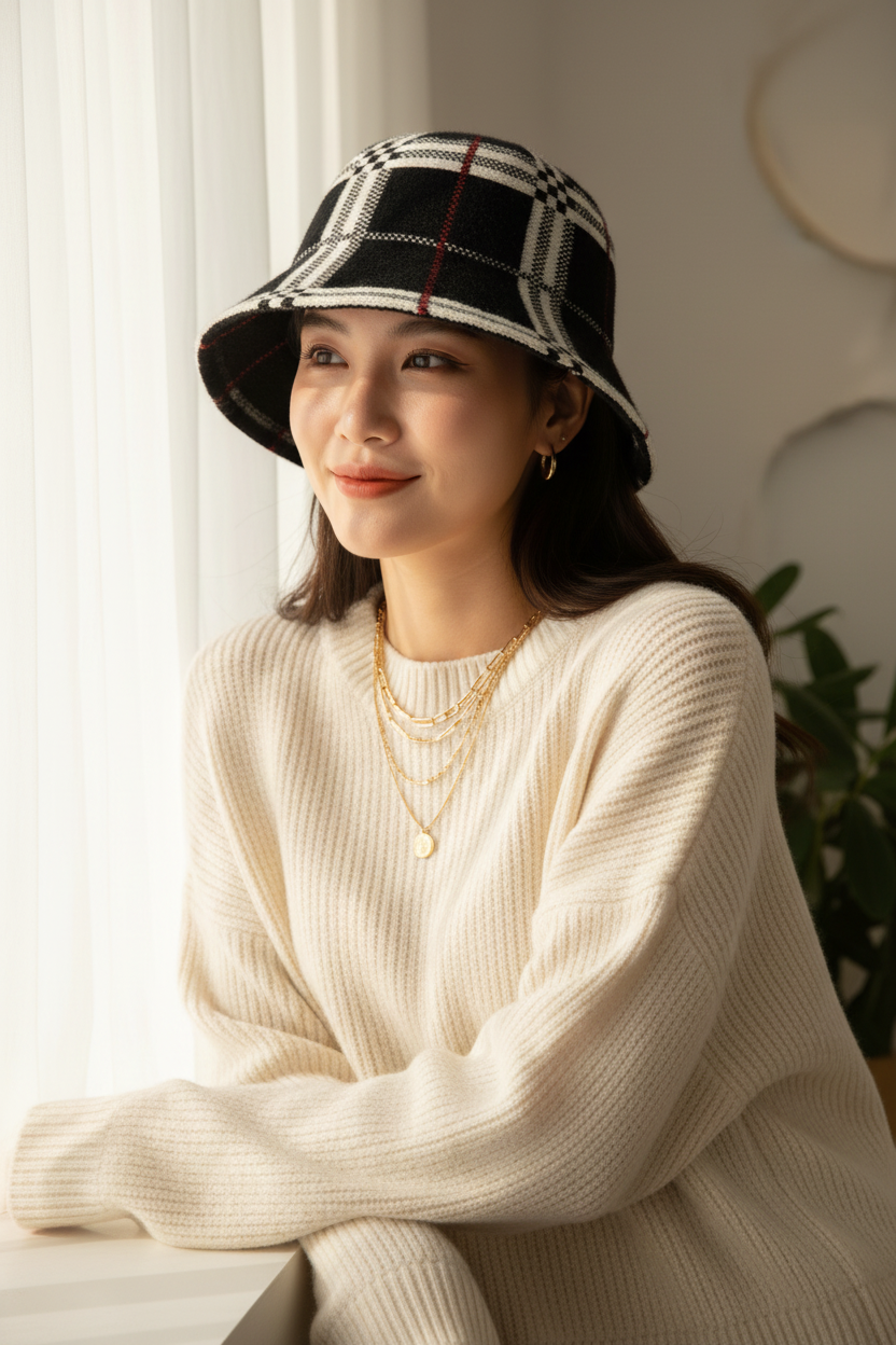 TheCapSpot - Gage Striped Bucket Hat