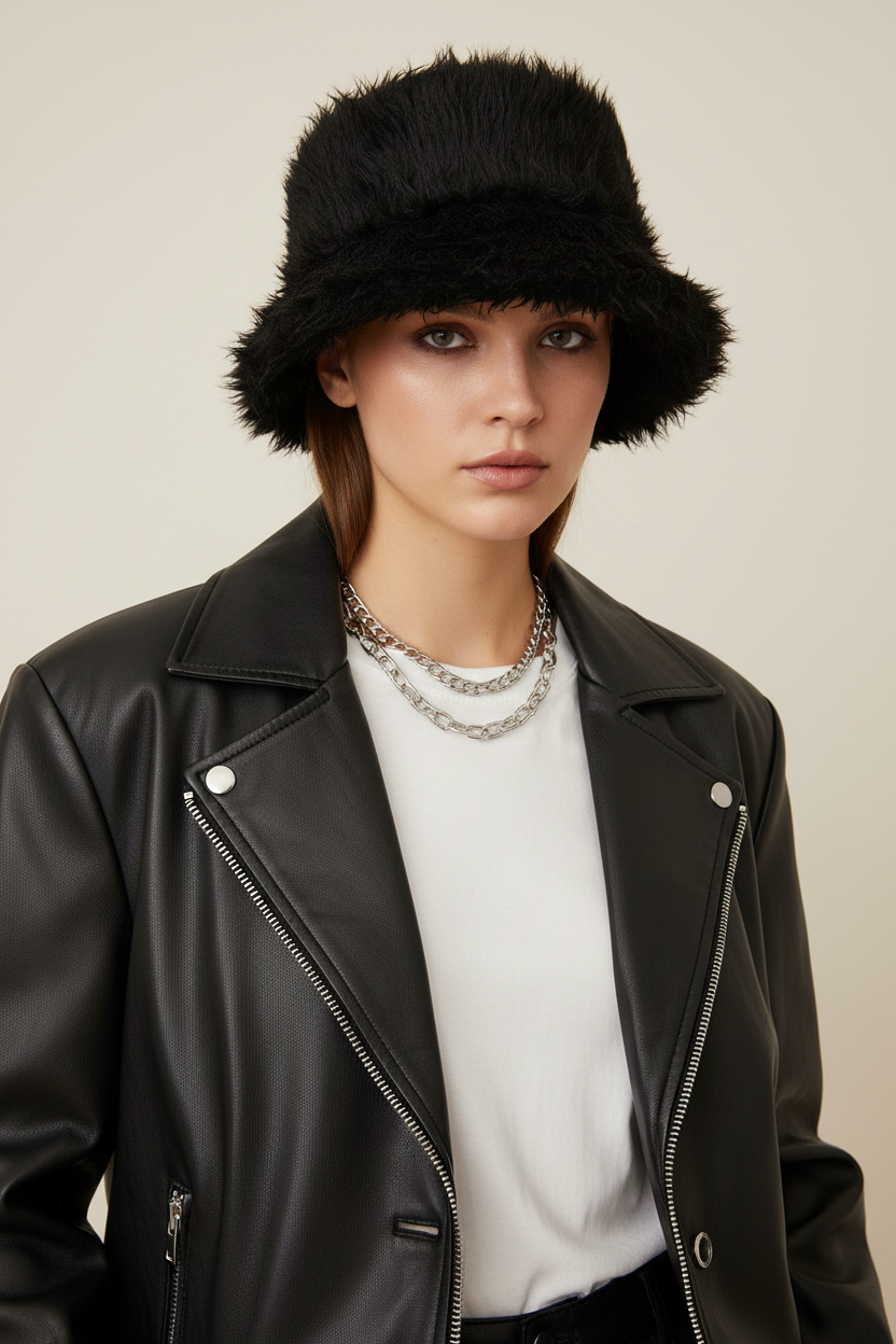 Stephens Plush Fur Fisherman Hat – Winter Windproof, Women, 56–58cm