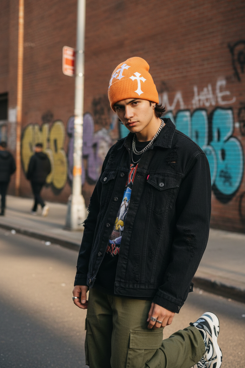 Kettles Cross Wool Beanie Hat