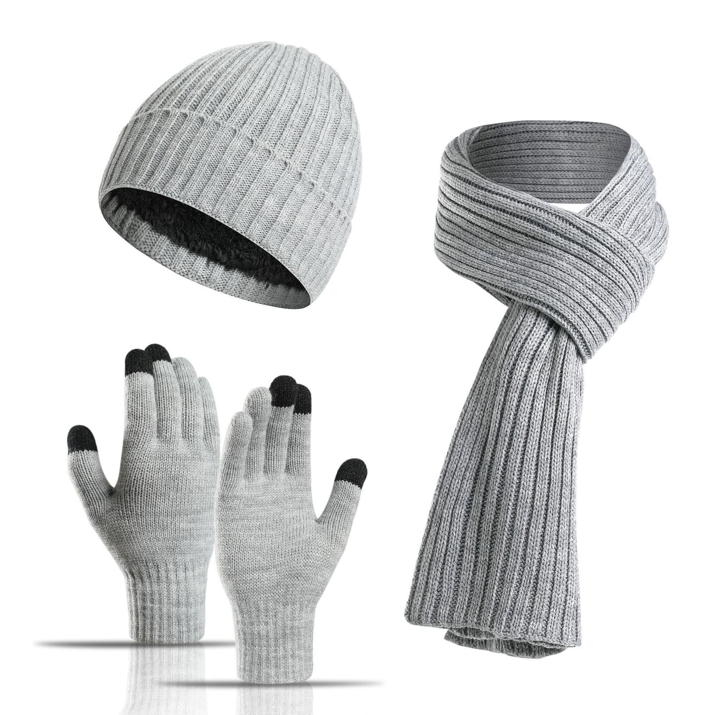 Tamar Unisex Acrylic Winter Hat, Scarf & Gloves Set