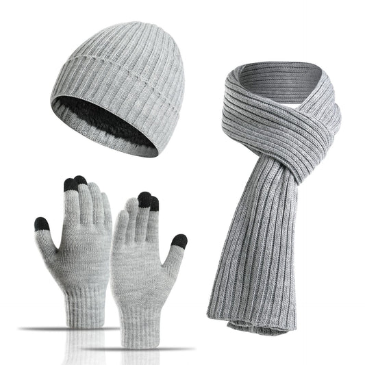 Tamar Unisex Acrylic Winter Hat, Scarf & Gloves Set